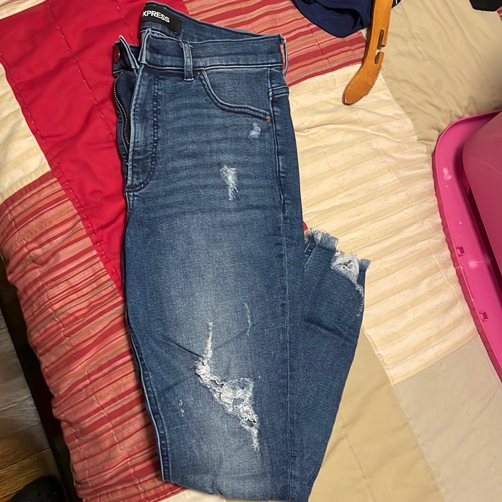 Express ankle high rise denim